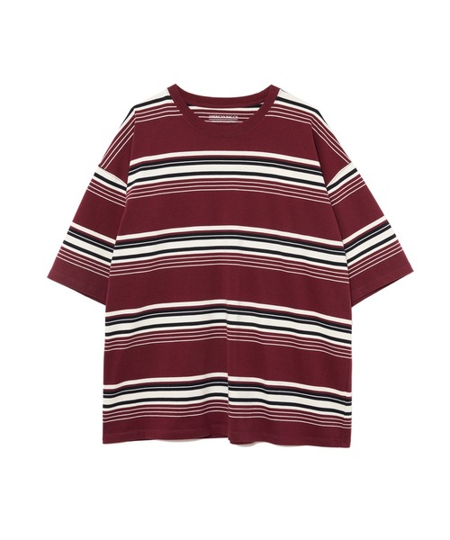 AMERICAN RAG CIE(アメリカンラグシー)の「【MEN , WOMEN】for BAYFLOW シックボーダーTシャツ(Tシャツ/カットソー・メンズ・グレー/ワイン/ネイビー・M/L)」の1枚目の写真