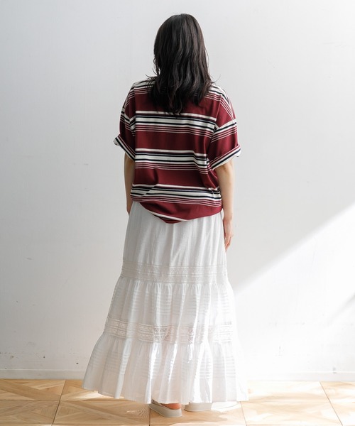 AMERICAN RAG CIE(アメリカンラグシー)の「【MEN , WOMEN】for BAYFLOW シックボーダーTシャツ(Tシャツ/カットソー・メンズ・グレー/ワイン/ネイビー・M/L)」の14枚目の写真