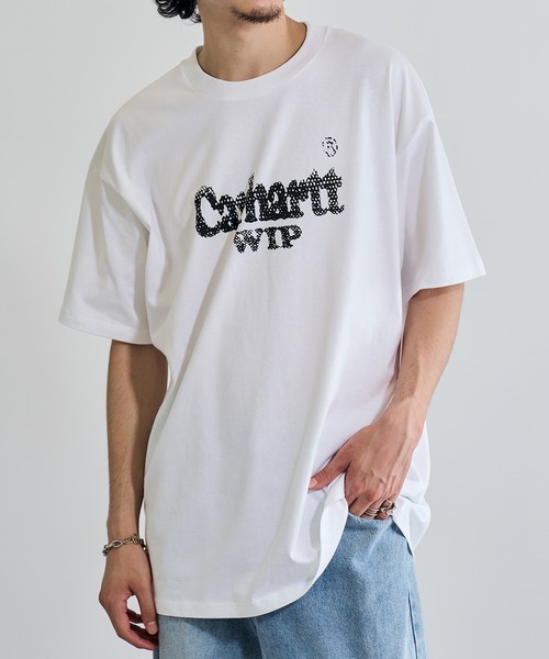 Carhartt WIP（カーハートダブリューアイピー）の「【CARHARTT WIP】SHORT SLEEVE SPREE HALFTONEI032874（Tシャツ/カットソー・メンズ・ブラック/グレー/ベージュ/ホワイト・S/M/L/XL）」の21枚目の写真