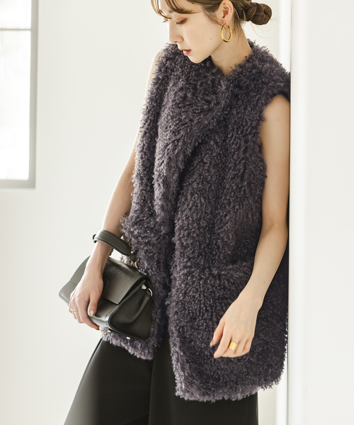 セール】《追加》エコファーロングベスト（その他アウター）｜NOBLE