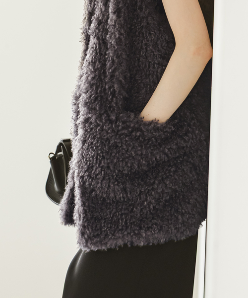 セール】《追加》エコファーロングベスト（その他アウター）｜NOBLE