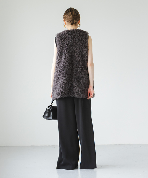 ノーブル　エコファーロングベスト セール】《追加》エコファーロングベスト（その他アウター）｜NOBLE