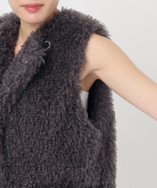 セール】《追加》エコファーロングベスト（その他アウター）｜NOBLE