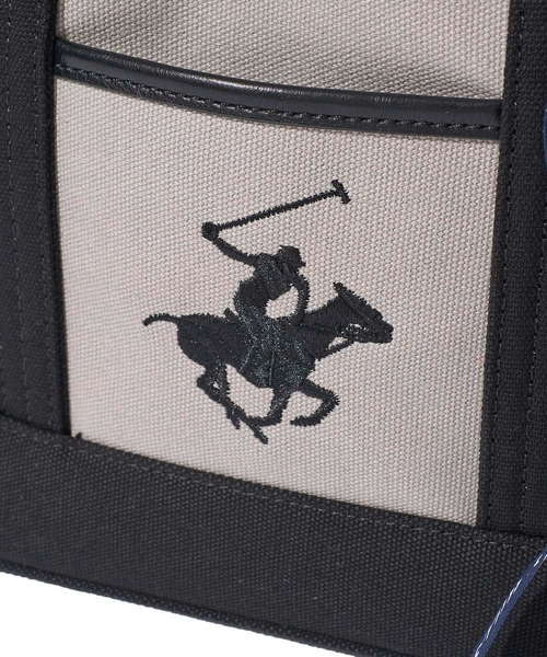BEVERLY HILLS POLO CLUB(ビバリーヒルズポロクラブ)の「【Beverly Hills Polo Club/ビバリーヒルズポロクラブ】ポニー刺繍キャンバストートバッグ(ショルダーストラップ付)(トートバッグ・レディース・ホワイト系1/ホワイト系2/ブラック/グレー・FREE)」の17枚目の写真