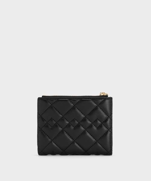 Duo ドゥオ キルトスモールウォレット キルトカードホルダー 2点セット CHARLES ＆ KEITH カードケース Duo ドゥオ キルトカード