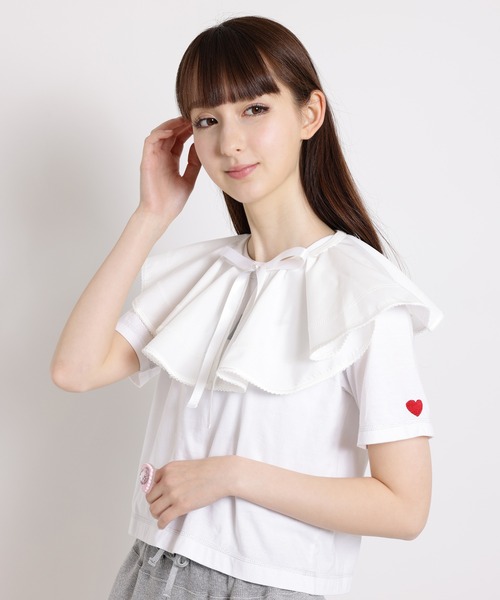 Alberobelloつけ襟 つけ襟 付け襟 シアー フラワー : ZOZOTOWN Yahoo!店 - 通販