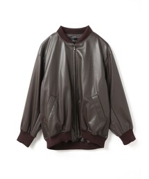 mizuiroind（ミズイロインド）の「mizuiro ind シンセティックレザージップブルゾン（ブルゾン）」