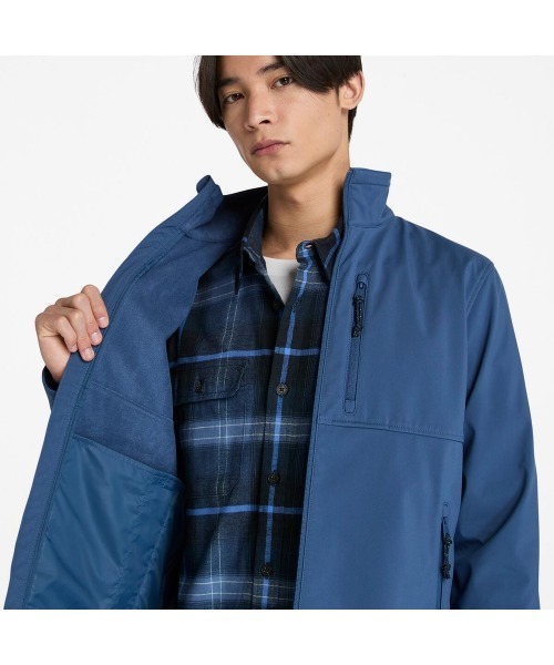 Timberland(ティンバーランド)の「ウィンドプルーフ フルジップ ソフトシェル ジャケット メンズ(その他アウター・メンズ・ダークブルー・LARGE/MEDIUM/SMALL/X-LARGE/XX-LARGE)」の3枚目の写真