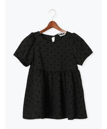 Te chichi TERRASSE（テチチテラス）の「フロッキードットボリュームブラウス（シャツ/ブラウス）」