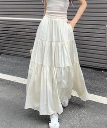 タイアードマキシスカート