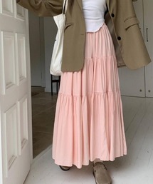 予約商品】スカート（ピンク/桃色系・ロング・マキシ丈