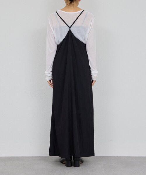 GALLARDAGALANTE(ガリャルダガランテ)の「【万能ワンピース】【オールシーズン活躍】ディープVキャミワンピース(ワンピース・レディース・オフホワイト/ブラック/グレイッシュベージュ・FREE)」の16枚目の写真