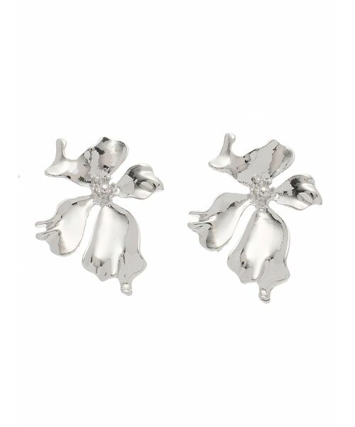 RESEXXY（リゼクシー）の「メタリックフラワーピアス（ピアス（両耳用）・レディース・シルバー/ゴールド・FREE）」の8枚目の写真