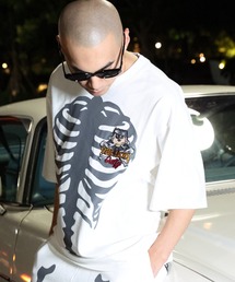 VANSON（ヴァンソン）の「JACKROSE×VANSON×GALFY-骨犬Tee（Tシャツ/カットソー）」