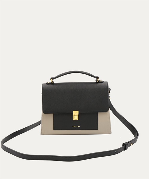 Clasp lock Leather Pocket Hand Bag（ショルダーバッグ）｜CULLNI
