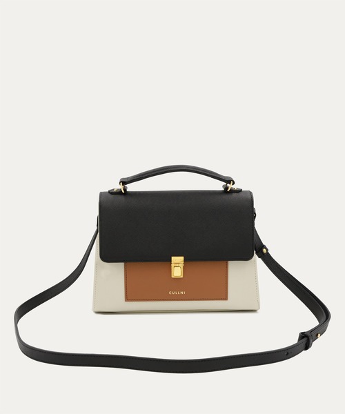 Clasp lock Leather Pocket Hand Bag（ショルダーバッグ）｜CULLNI
