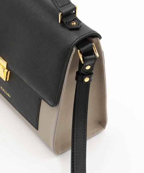 CULLNI(クルニ)の「Clasp lock Leather Pocket Hand Bag(ショルダーバッグ・メンズ・ブルーグリーン/ブラウン系/ブラック/オフホワイト/グレー・ONESIZE)」の15枚目の写真