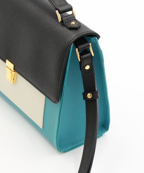 CULLNI(クルニ)の「Clasp lock Leather Pocket Hand Bag(ショルダーバッグ・メンズ・ブルーグリーン/ブラウン系/ブラック/オフホワイト/グレー・ONESIZE)」の19枚目の写真