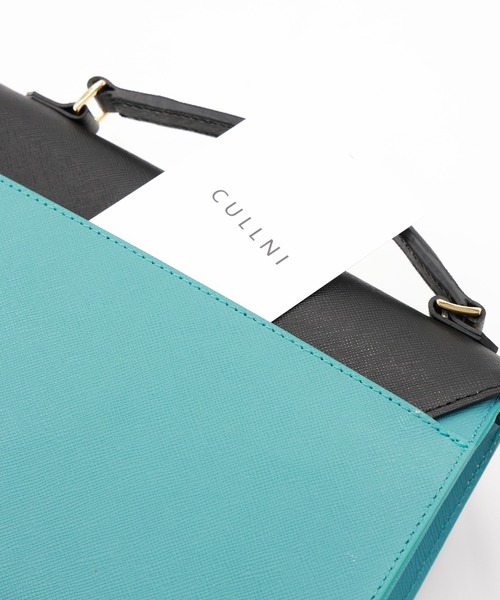 CULLNI(クルニ)の「Clasp lock Leather Pocket Hand Bag(ショルダーバッグ・メンズ・ブルーグリーン/ブラウン系/ブラック/オフホワイト/グレー・ONESIZE)」の21枚目の写真