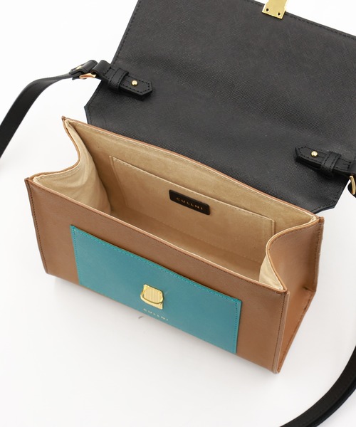 Clasp lock Leather Pocket Hand Bag（ショルダーバッグ）｜CULLNI