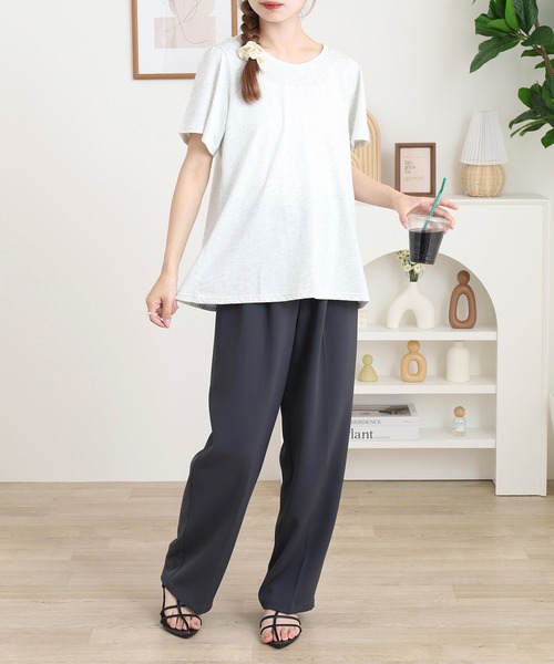 Quelle Chance(ケルシャンス)の「別布切替プルオーバー(Tシャツ/カットソー・レディース・ネイビー/オートミール/ブルーグリーン・L/M)」の8枚目の写真