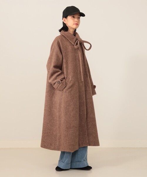 CAROLINA GLASER（カロリナ グレイサー）の「リボン コート（その他アウター・レディース・ブラウン・MEDIUM/SMALL）」の5枚目の写真