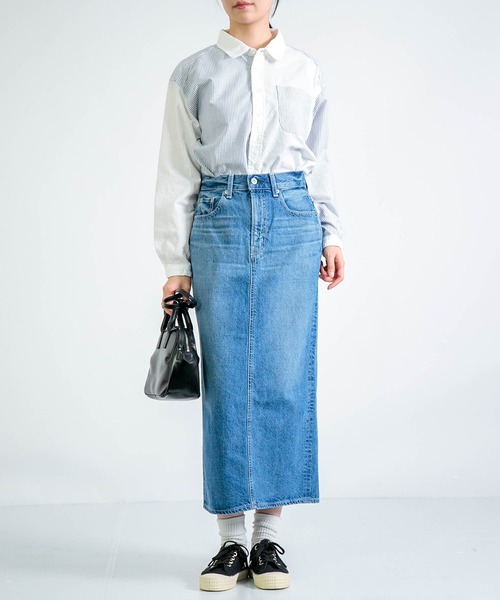 D.M.G.（ドミンゴ）の「[D.M.G. / ディーエムジー] オックスシャンブレーナチュラルシャツ（シャツ/ブラウス・レディース・ホワイト系その他・2）」の4枚目の写真