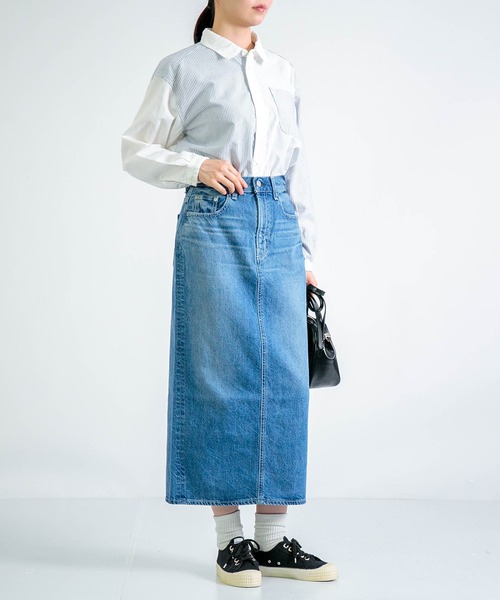 D.M.G.（ドミンゴ）の「[D.M.G. / ディーエムジー] オックスシャンブレーナチュラルシャツ（シャツ/ブラウス・レディース・ホワイト系その他・2）」の5枚目の写真