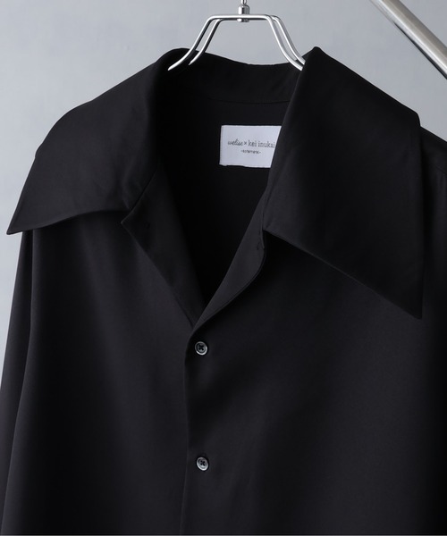 welise(ウェライズ)の「welise×犬飼京 -ephemeral- リッチドレープスムース ビックカラー&カフス 2wayオープンカラー/レギュラーカラー シャツ(シャツ/ブラウス・メンズ・ブラック/ホワイト・XS/L/M/S)」の15枚目の写真