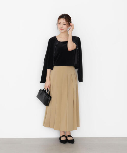 PROPORTION BODY DRESSING（プロポーションボディドレッシング）の「プリーツスカート / 1215220918（スカート・レディース・ベージュ/ブラウン系その他・P/S/MEDIUM）」の4枚目の写真