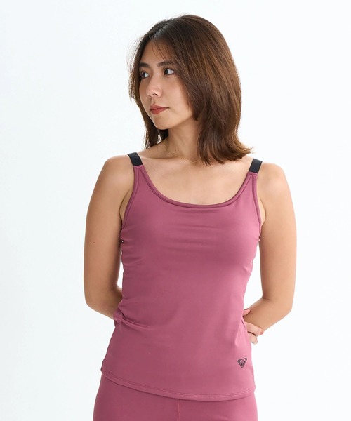 ROXY(ロキシー)の「MY 1ST ROXY TANK/ロキシータンクトップ/ロキシー水陸両用速乾UVケアカップ付きタンクトップ(水着)(タンクトップ・レディース・グレー/バーガンディー/グリーン/ブラック・LARGE/MEDIUM/SMALL)」の4枚目の写真