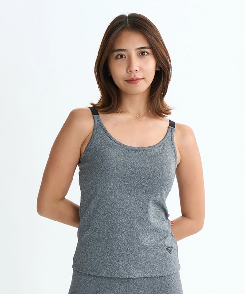 ROXY(ロキシー)の「MY 1ST ROXY TANK/ロキシータンクトップ/ロキシー水陸両用速乾UVケアカップ付きタンクトップ(水着)(タンクトップ・レディース・グレー/バーガンディー/グリーン/ブラック・LARGE/MEDIUM/SMALL)」の2枚目の写真