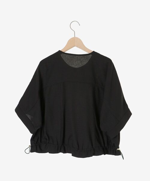 le.coeur blanc（ルクールブラン）の「《シワになりにくく速乾性》ドビークロスドロストブルゾン（ブルゾン・レディース・ブラック/キャメル・38）」の21枚目の写真