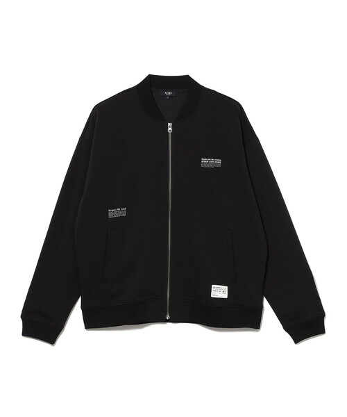 BEAMS HEART（ビームスハート）の「プリント ダンボール MA-1/Printed Scuba MA-1 Jacket（吸水速乾・毛玉軽減・リラックスフィット）（MA-1・メンズ・ブラック/オリーブ・SMALL/MEDIUM/LARGE）」の6枚目の写真