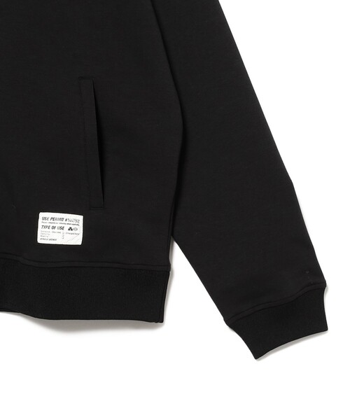 BEAMS HEART（ビームスハート）の「プリント ダンボール MA-1/Printed Scuba MA-1 Jacket（吸水速乾・毛玉軽減・リラックスフィット）（MA-1・メンズ・ブラック/オリーブ・SMALL/MEDIUM/LARGE）」の4枚目の写真