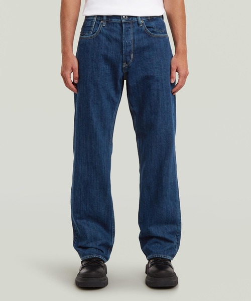 G-STAR(ジースター)の「DEEGGIE RELAXED STRAIGHT JEANS/ベーシックデザインワイドルーズストレートジーンズ(デニムパンツ・メンズ・ダークインディゴブルー・28/30/29/30/30/30/31/30/32/30/33/30/34/30)」の1枚目の写真