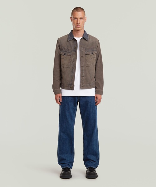 G-STAR(ジースター)の「DEEGGIE RELAXED STRAIGHT JEANS/ベーシックデザインワイドルーズストレートジーンズ(デニムパンツ・メンズ・ダークインディゴブルー・28/30/29/30/30/30/31/30/32/30/33/30/34/30)」の5枚目の写真