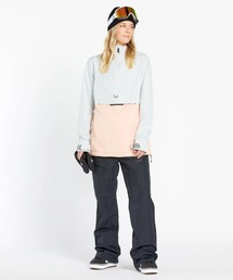 【VOLCOM/ボルコム】 Womens Ashfield Pullover /アイコンワンポイントアノラックプルオーバースキースノーボードジャケット