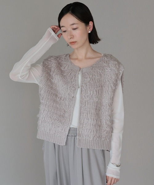セール】【2025 AW】ループフリンジニットベスト（ベスト