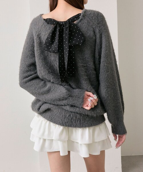 セール】【7wayで着れる】melty ribbon knit onepiece（ワンピース
