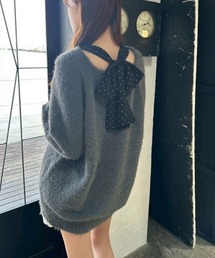 OLIVE des OLIVE(I[ufI[u)́y7wayŒzmelty ribbon knit onepiece(s[X)