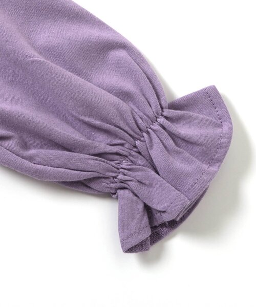 BREEZE（ブリーズ）の「【ジュニア対応】ペプラムロンT（Tシャツ/カットソー・キッズ・オレンジ/イエロー/キナリ/パープル/ピンク/ブラック・80/90/120/130/110/140/100）」の7枚目の写真