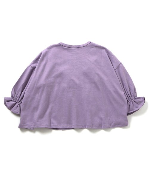 BREEZE（ブリーズ）の「【ジュニア対応】ペプラムロンT（Tシャツ/カットソー・キッズ・オレンジ/イエロー/キナリ/パープル/ピンク/ブラック・80/90/120/130/110/140/100）」の14枚目の写真