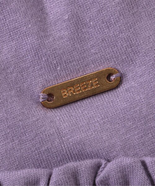 BREEZE（ブリーズ）の「【ジュニア対応】ペプラムロンT（Tシャツ/カットソー・キッズ・オレンジ/イエロー/キナリ/パープル/ピンク/ブラック・80/90/120/130/110/140/100）」の16枚目の写真