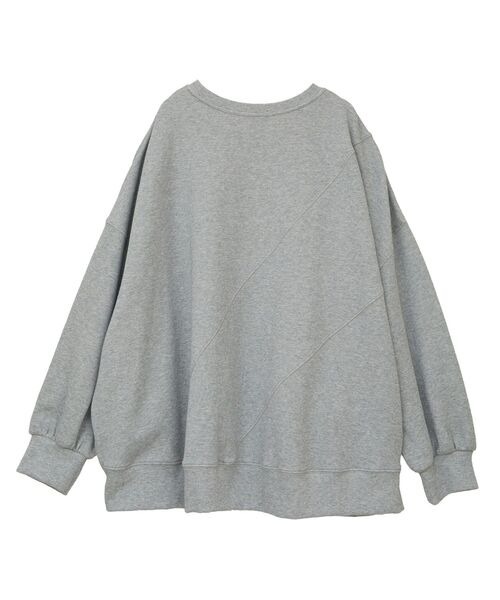 Editt by YECCA VECCA（エディットバイイェッカヴェッカ）の「アシメデザインプルオーバー（スウェット・レディース・ブラック/ブラウン/グレー・FREE）」の13枚目の写真