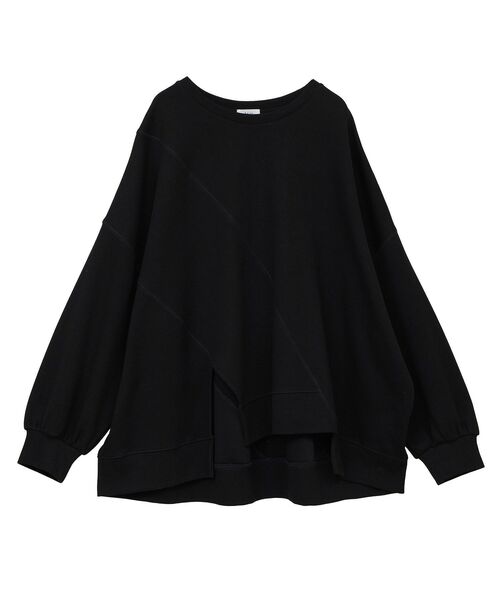Editt by YECCA VECCA（エディットバイイェッカヴェッカ）の「アシメデザインプルオーバー（スウェット・レディース・ブラック/ブラウン/グレー・FREE）」の22枚目の写真