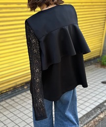 mi via loca | ダンボールBACKフリルベスト(ベスト)