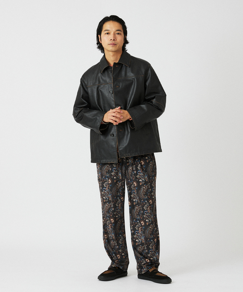 skookum leather coverall バッファローレザー SKOOKUM / スクーカム 別注 バッファローレザー カバーオール