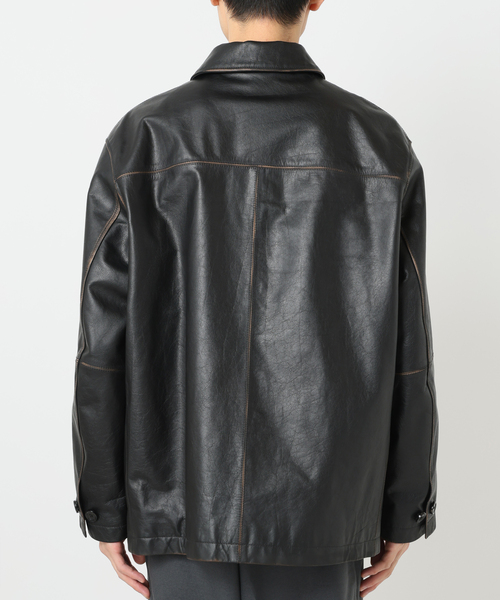 SKOOKUM / スクーカム 別注 バッファローレザー カバーオール SKOOKUM / スクーカム 別注 バッファローレザー カバーオール