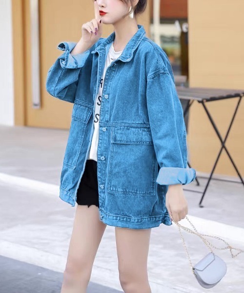 gossip！ロサンゼルス（ゴシップロサンゼルス）の「ジャケット（デニムジャケット・レディース・ブルー・S/M/L）」の6枚目の写真
